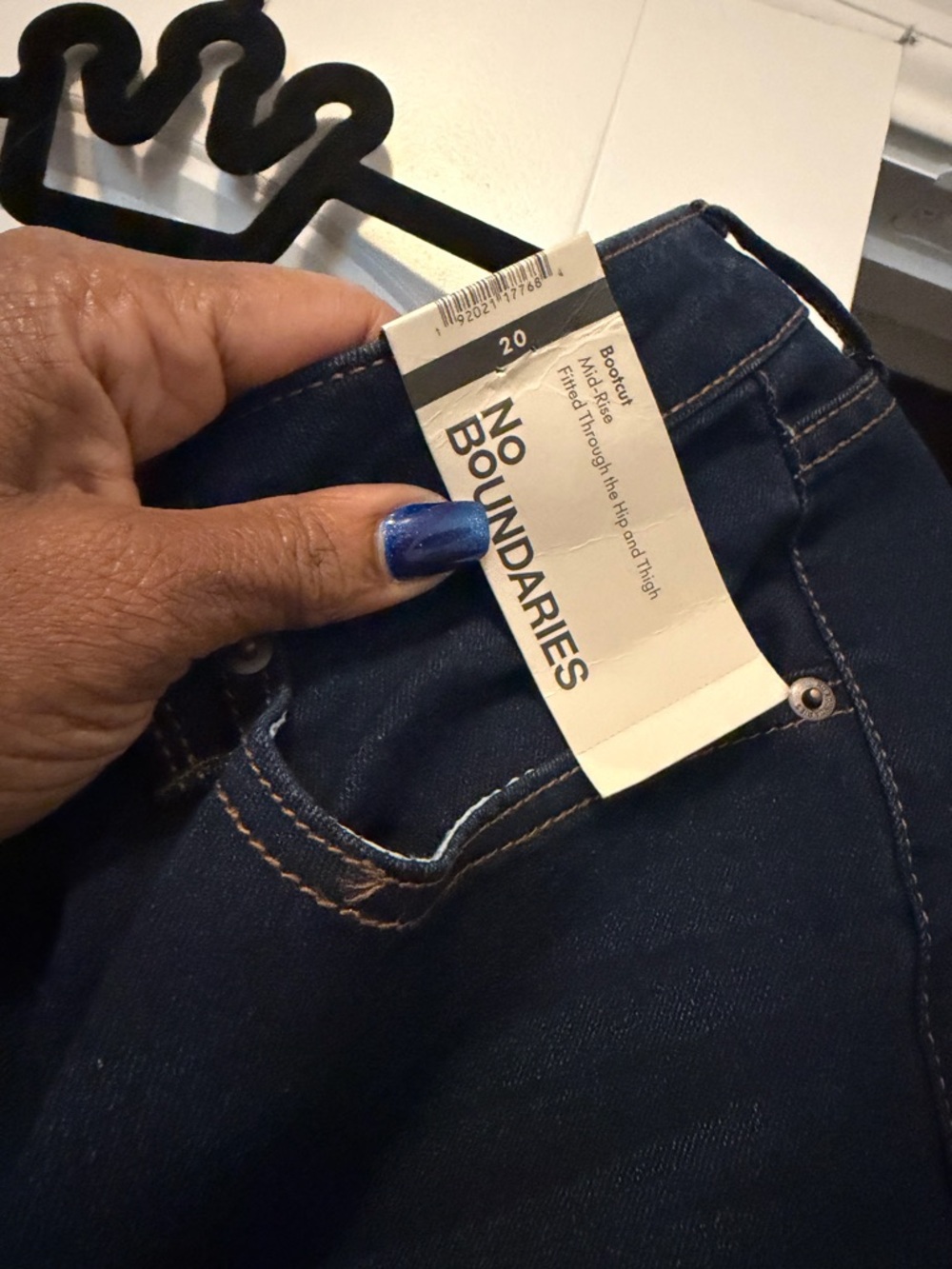 No Boundaries Women’s Dark Blue Boot Cut Jeans